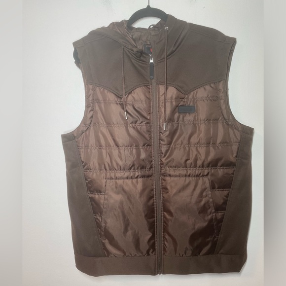Rock and Roll Cowboy mens puffer hooded vest - Picture 10 of 10